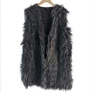 Jones New York Faux Fur Vest - Sz M